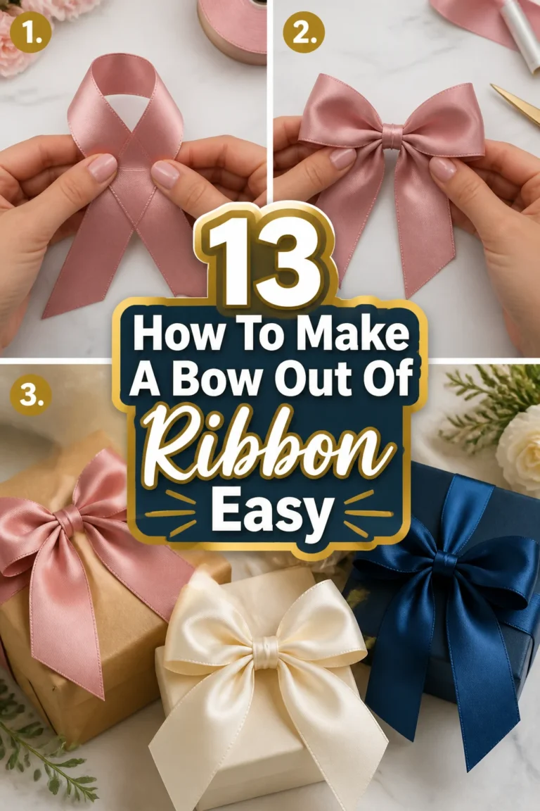 🎀 13 How To Make A Bow Out Of Ribbon Easy