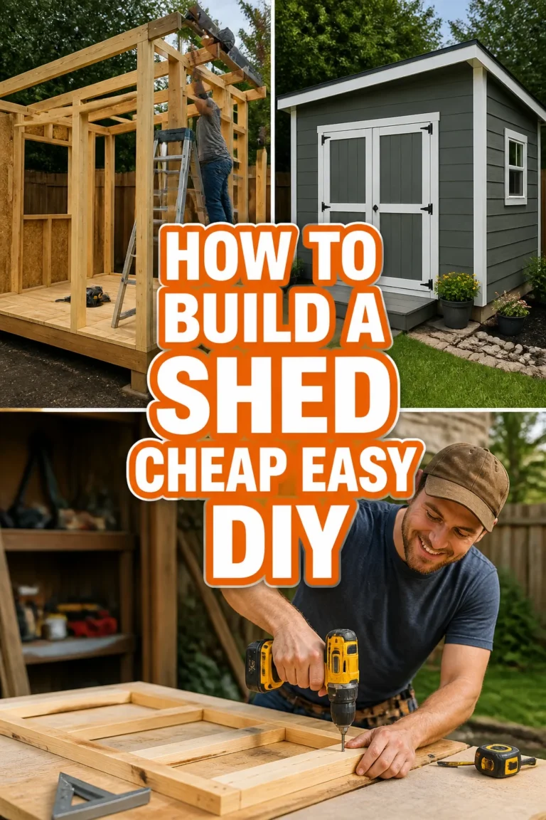 🛠️ How To Build A Shed Cheap Easy DIY