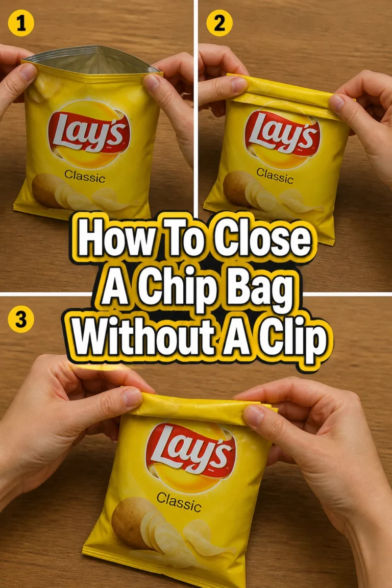 🍿 How To Close A Chip Bag Without A Clip
