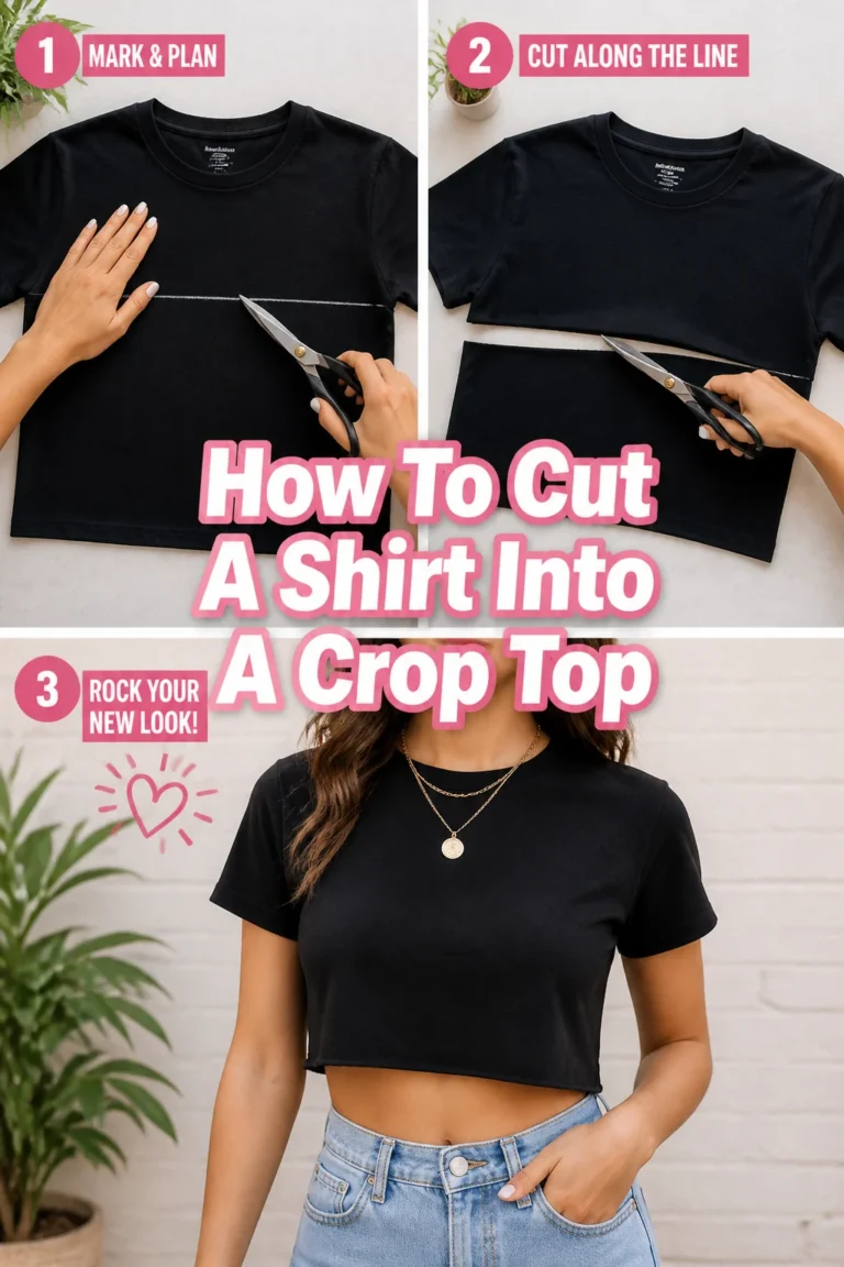 ✂️ How To Cut A Shirt Into A Crop Top