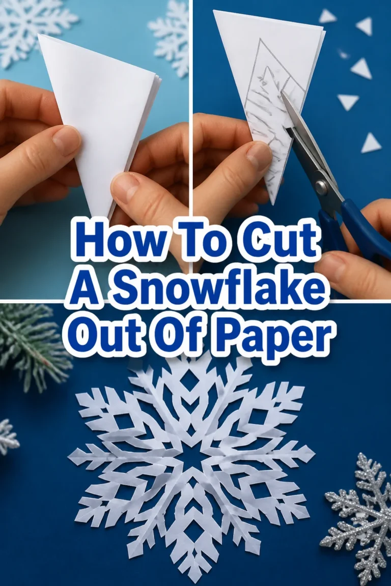 ❄️ How To Cut A Snowflake Out Of Paper