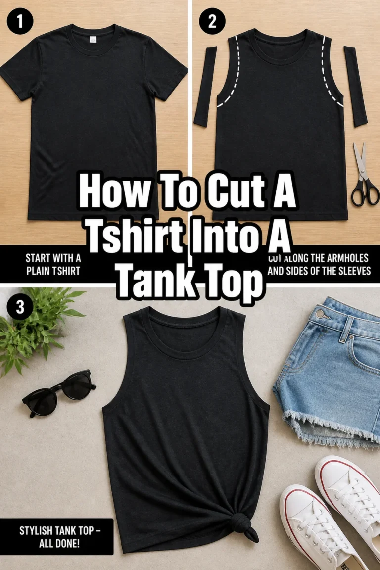 👕 How To Cut A Tshirt Into A Tank Top