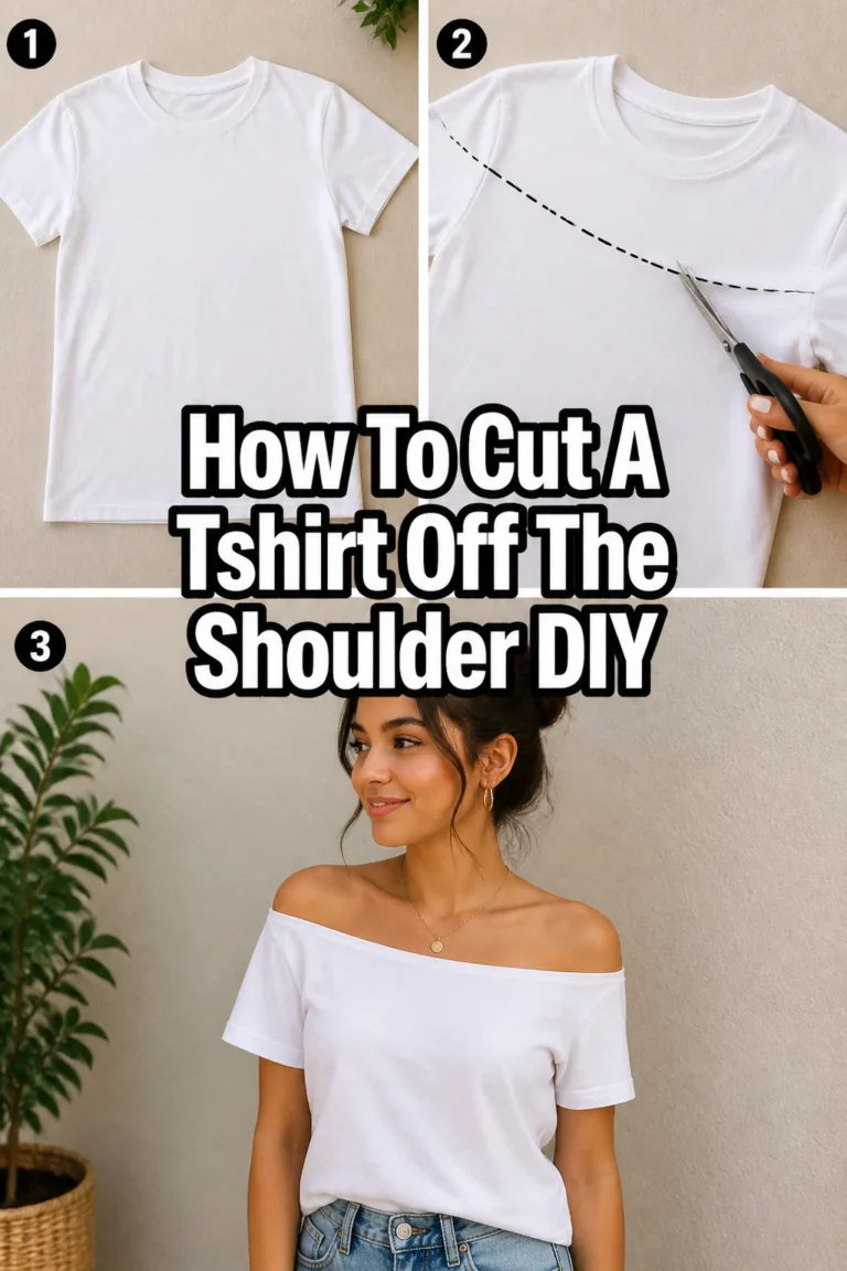 👕 How To Cut A Tshirt Off The Shoulder DIY