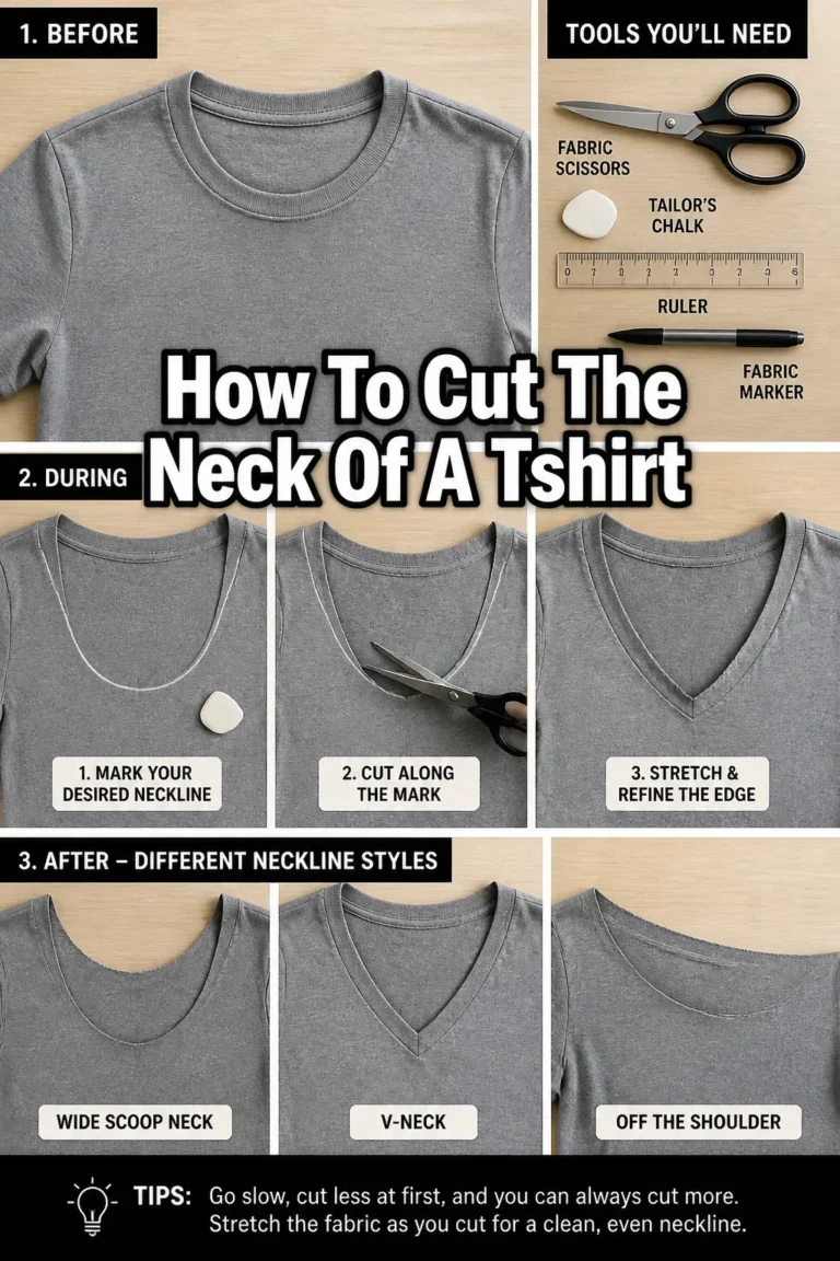 ✂️ How To Cut The Neck Of A Tshirt