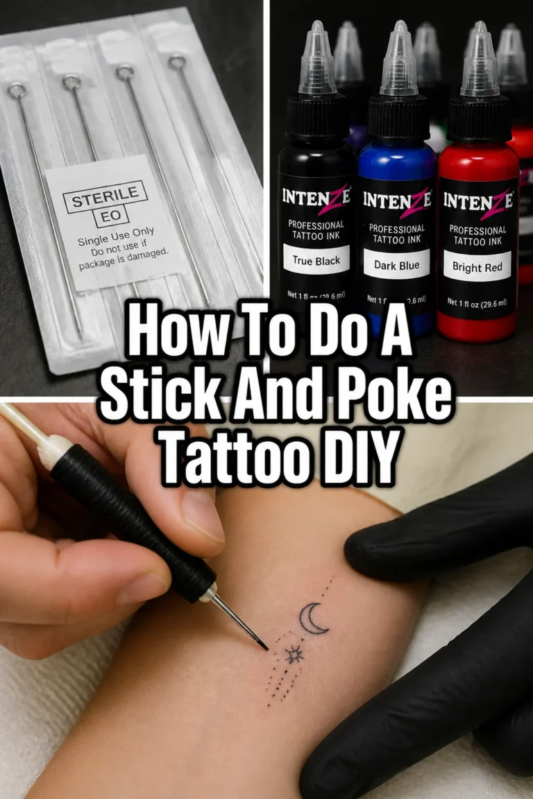 💉 How To Do A Stick And Poke Tattoo DIY