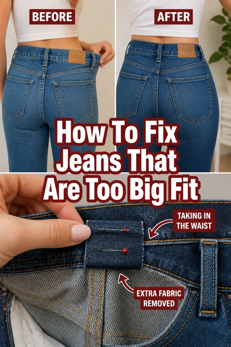 👖 How To Fix Jeans That Are Too Big Fit