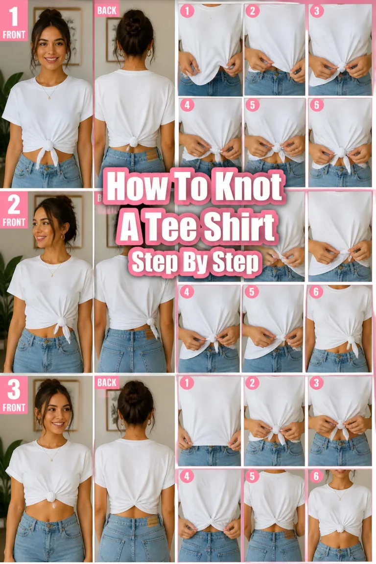 👕 How To Knot A Tee Shirt Step By Step