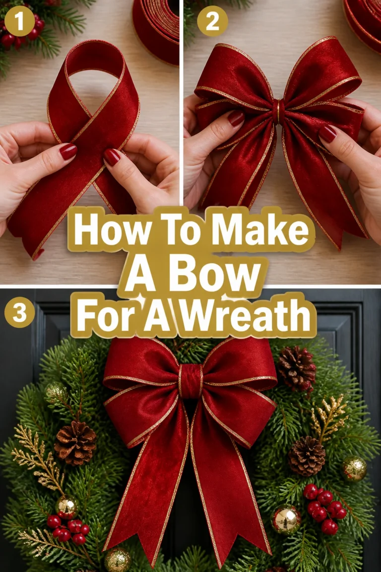 🎀 How To Make A Bow For A Wreath