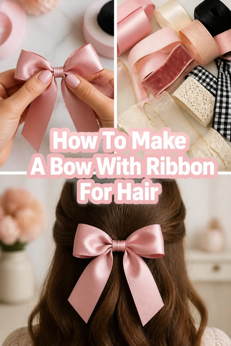 🎀 How To Make A Bow With Ribbon For Hair
