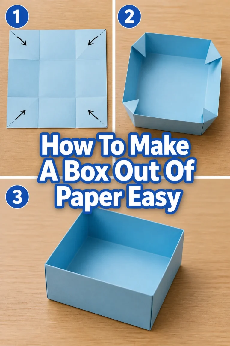 📦 How To Make A Box Out Of Paper Easy