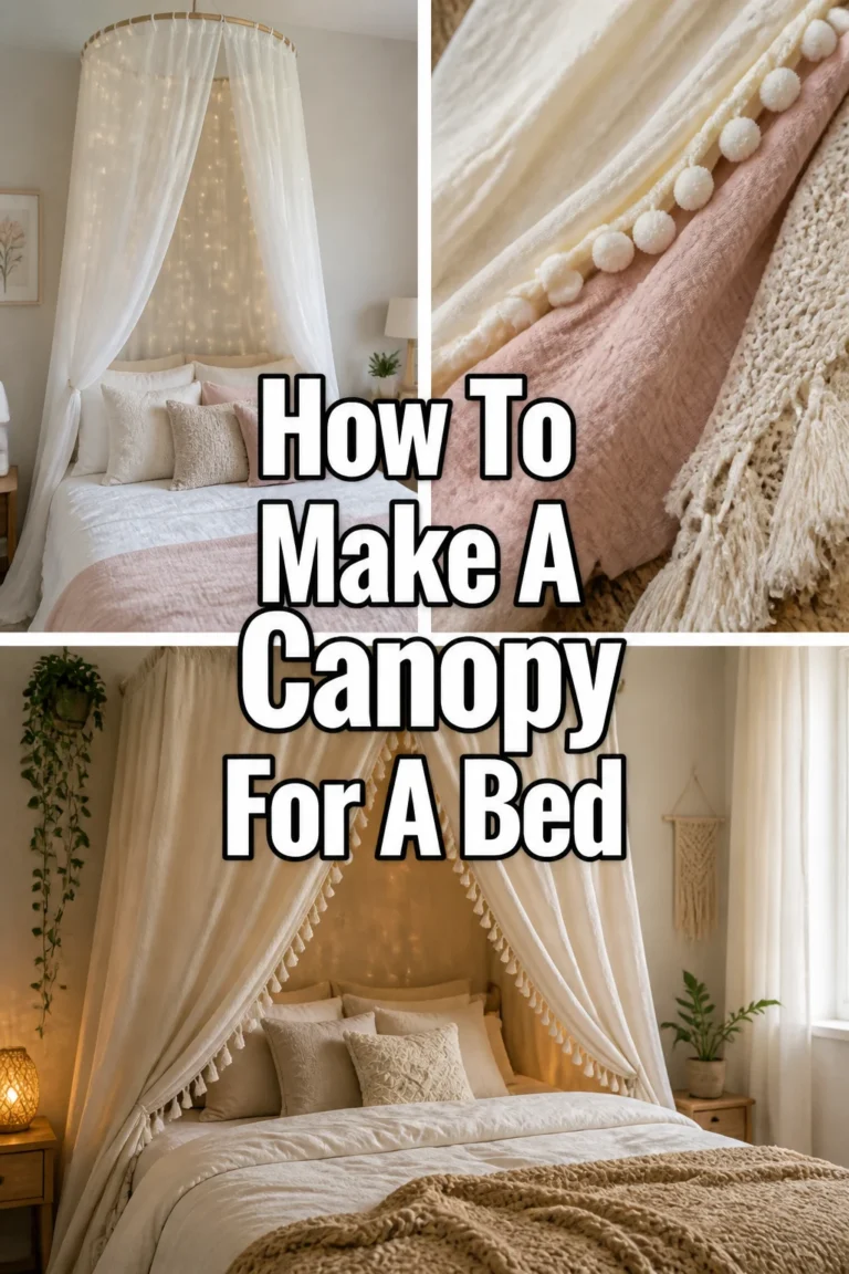 🛏️ How To Make A Canopy For A Bed