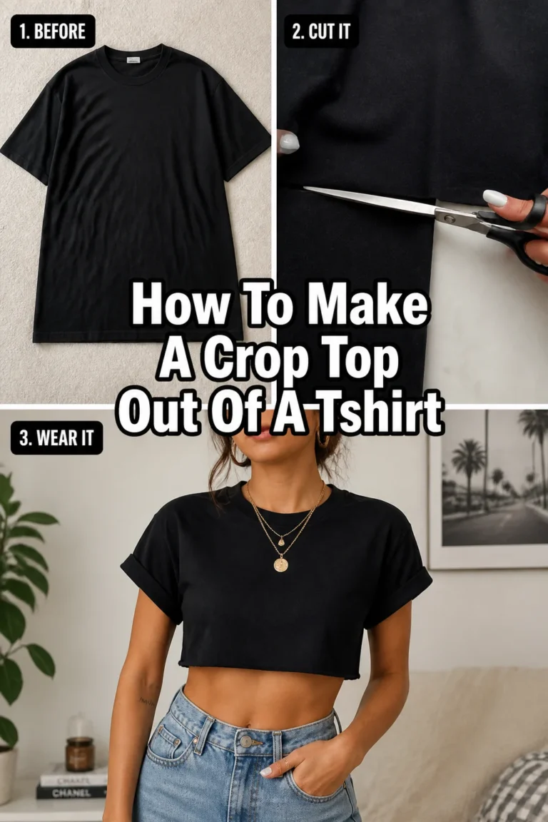 ✂️ How To Make A Crop Top Out Of A Tshirt