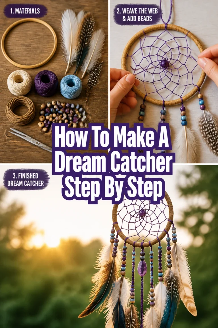 🕸️ How To Make A Dream Catcher Step By Step