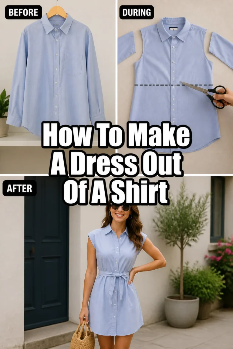 👗 How To Make A Dress Out Of A Shirt