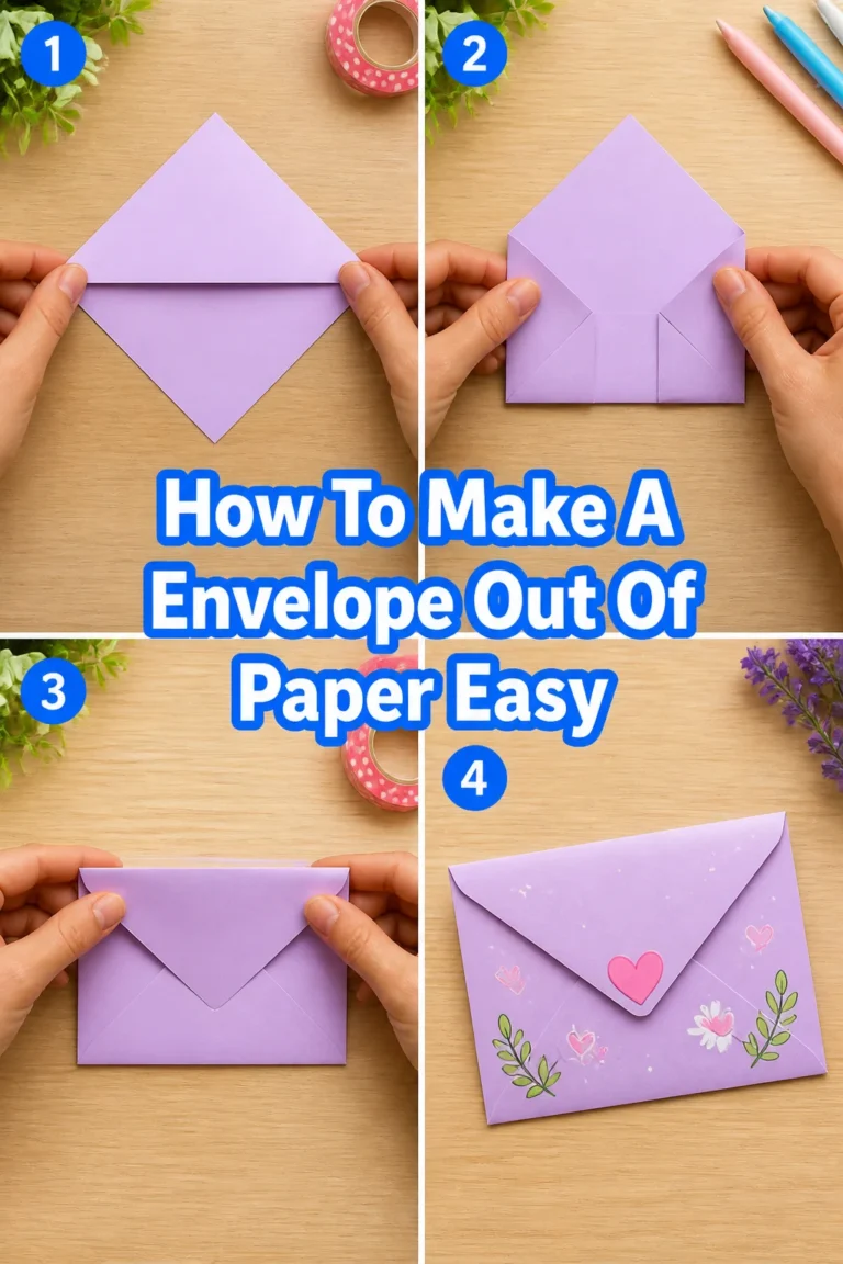 ✉️ How To Make A Envelope Out Of Paper Easy