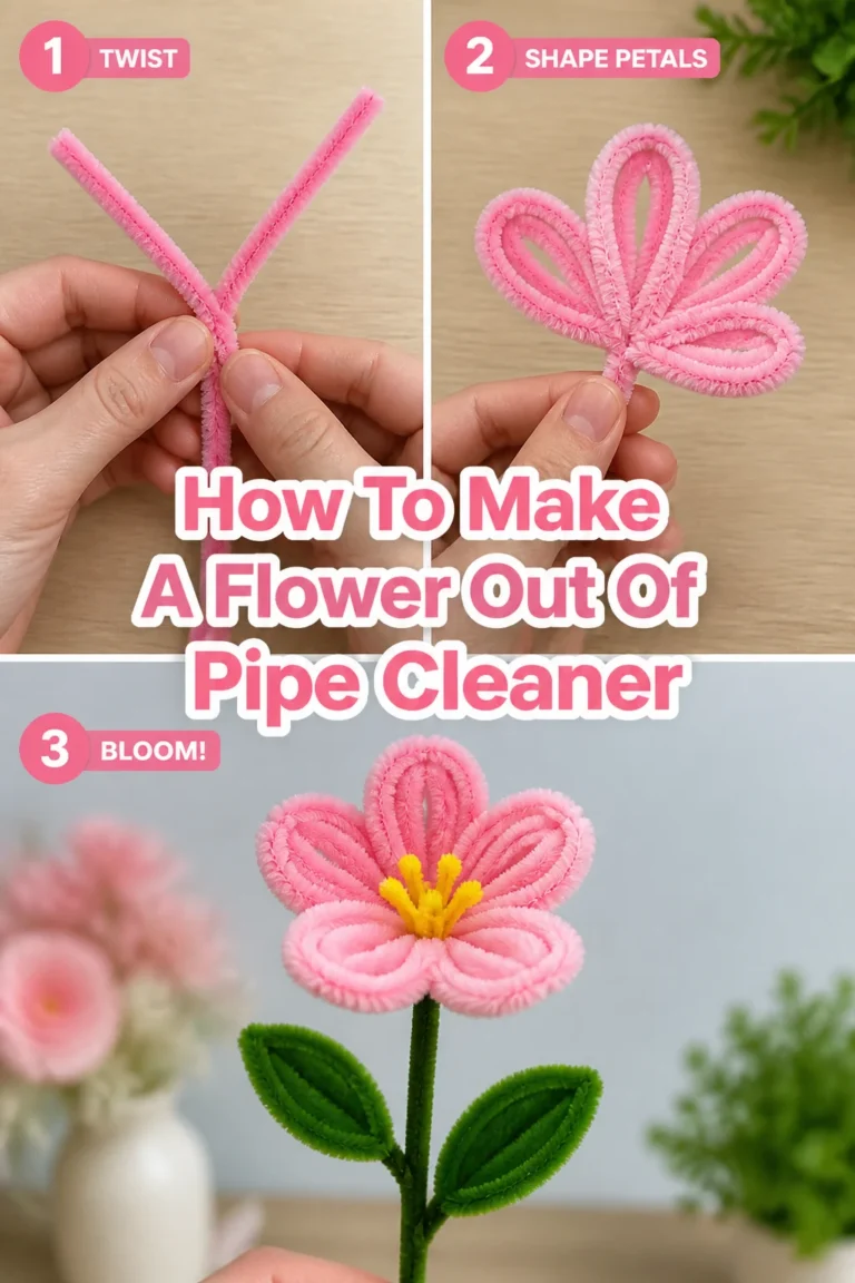 🌸 How To Make A Flower Out Of Pipe Cleaner