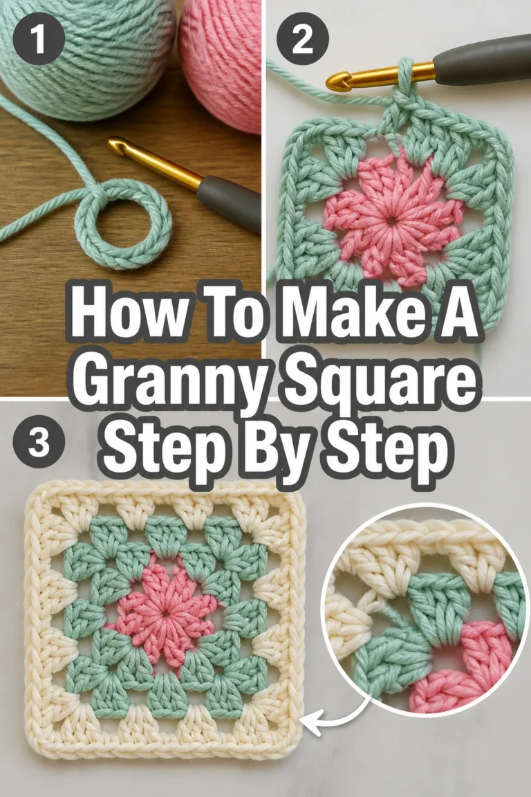 🧶 How To Make A Granny Square Step By Step