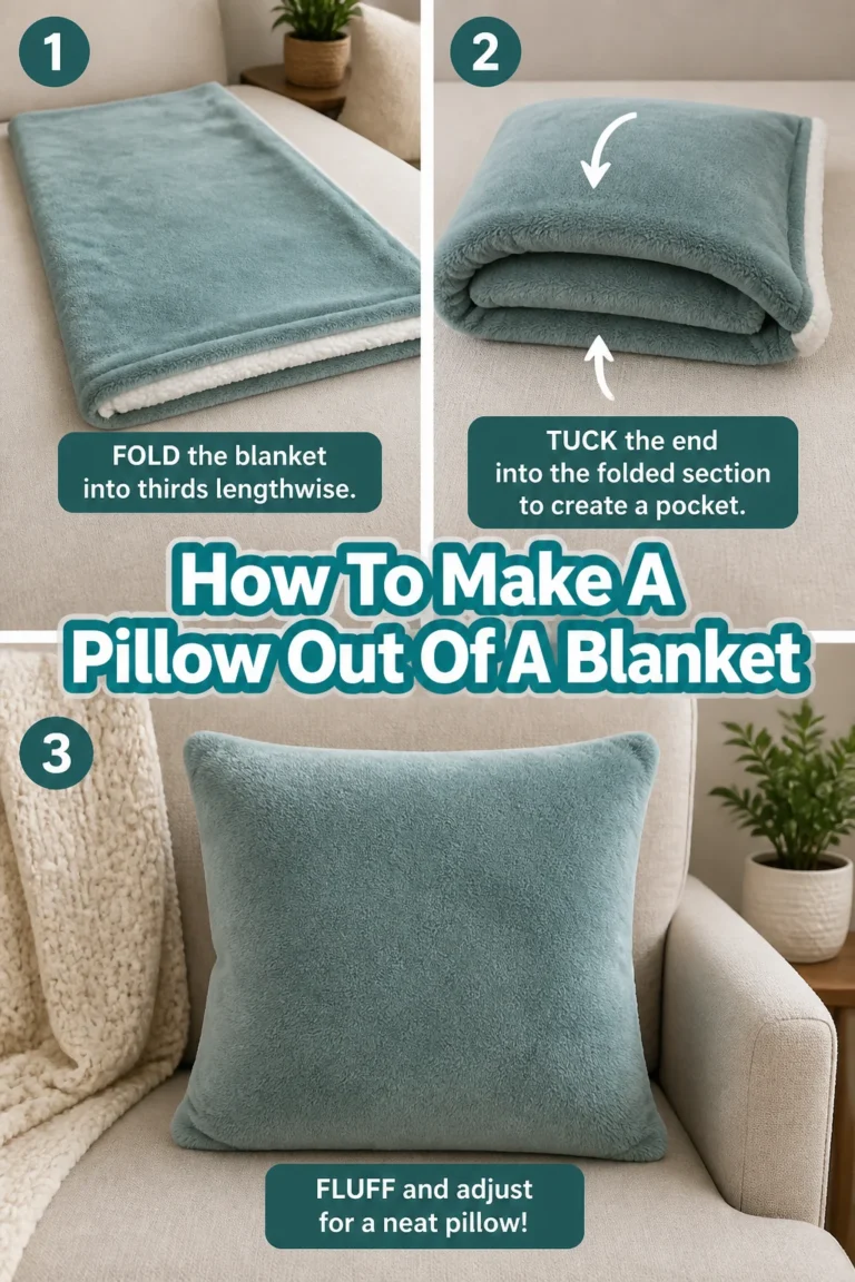 🛏️ How To Make A Pillow Out Of A Blanket