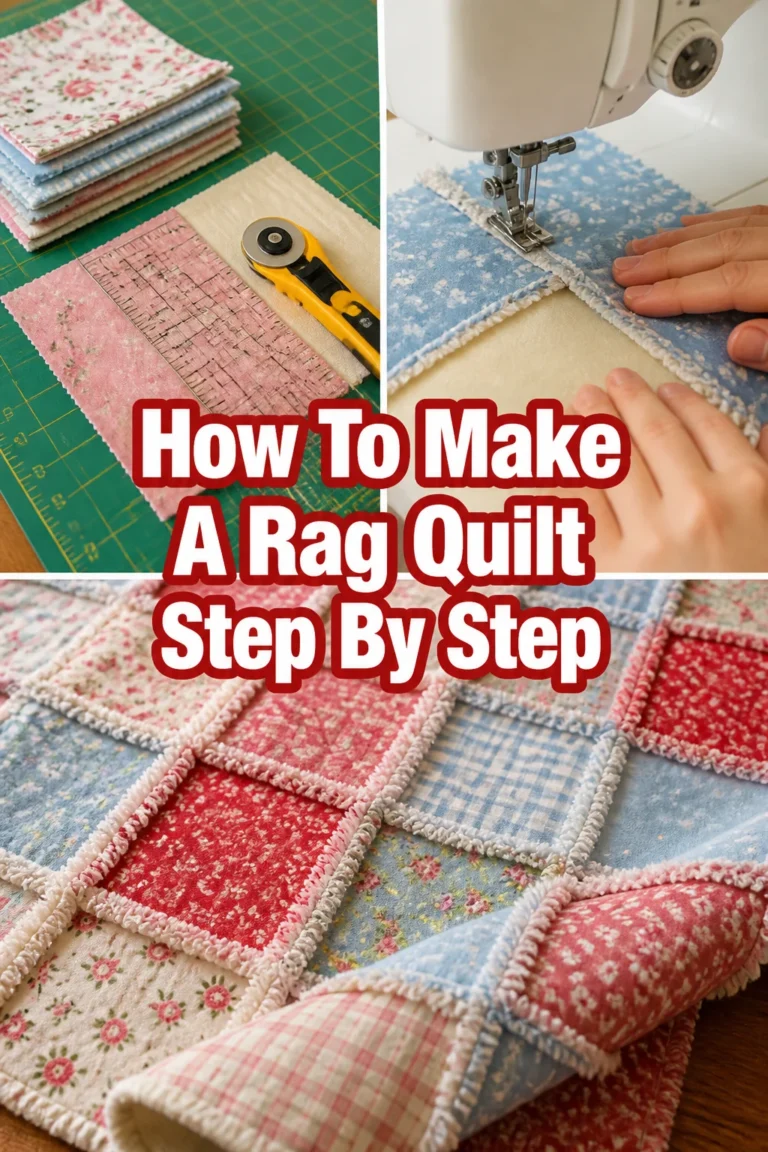 How To Make A Rag Quilt Step By Step