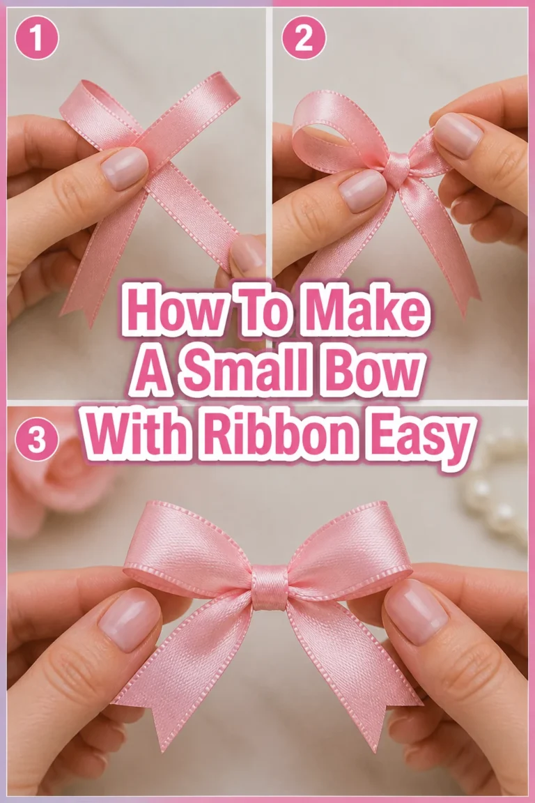 🎀 How To Make A Small Bow With Ribbon Easy