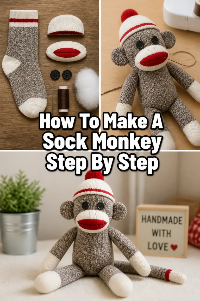 🐒 How To Make A Sock Monkey Step By Step