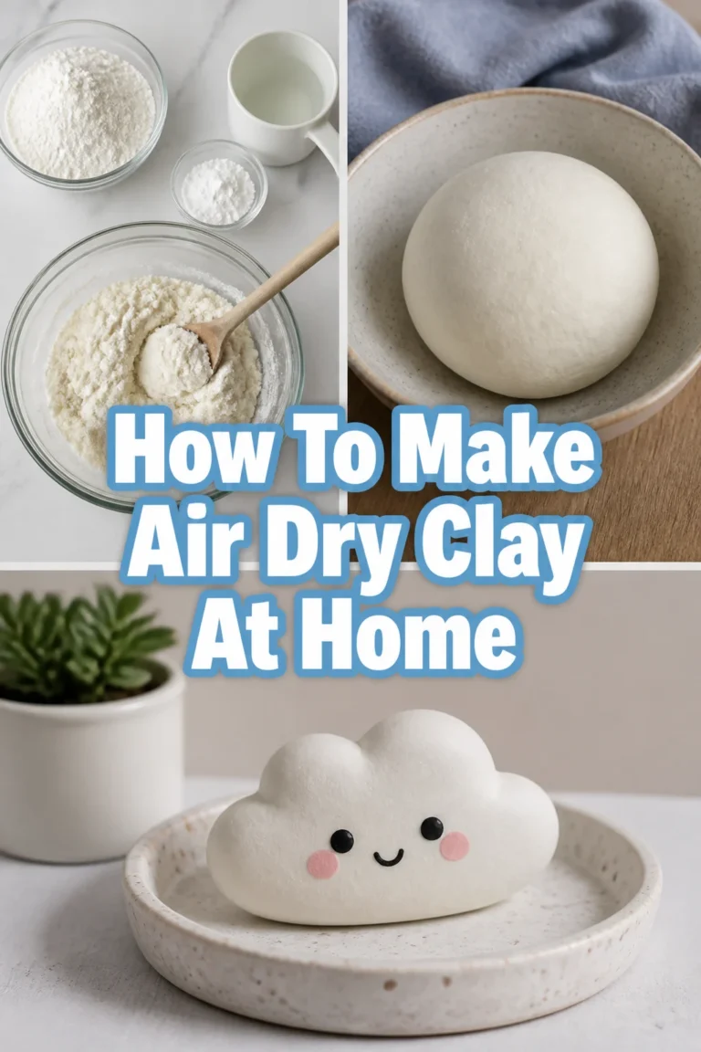 How To Make Air Dry Clay At Home