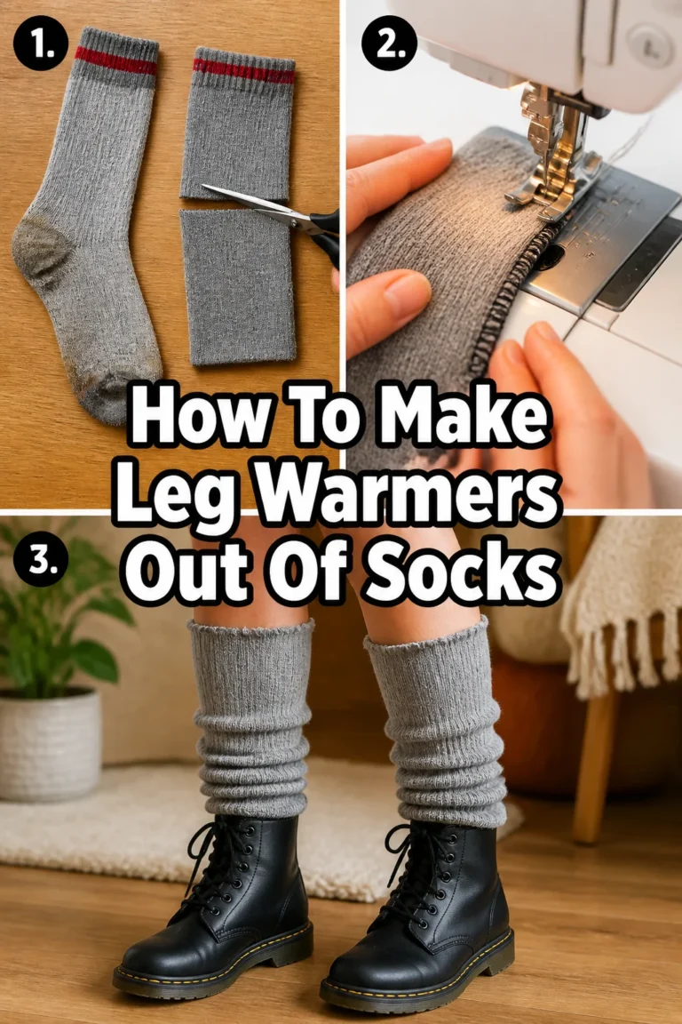 🧦 How To Make Leg Warmers Out Of Socks