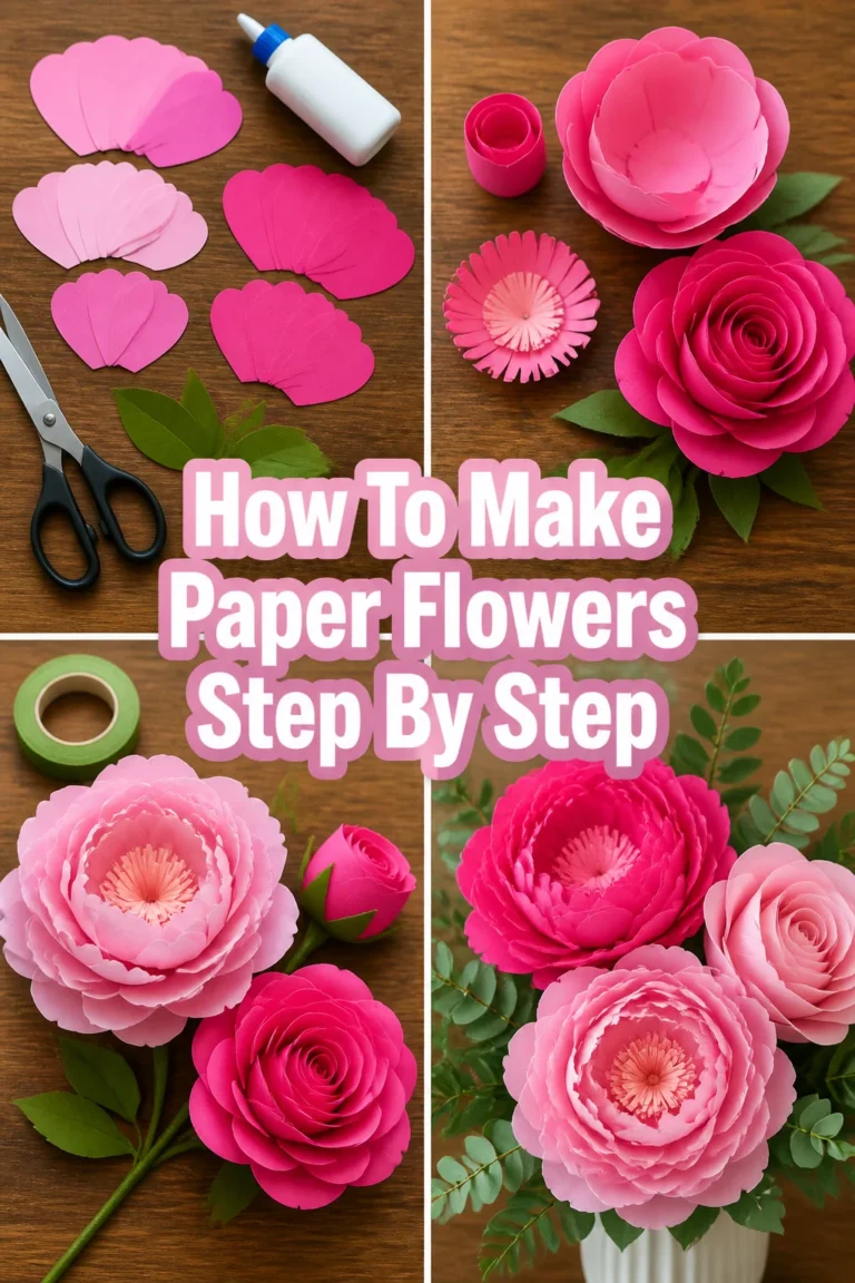 🌸 How To Make Paper Flowers Step By Step