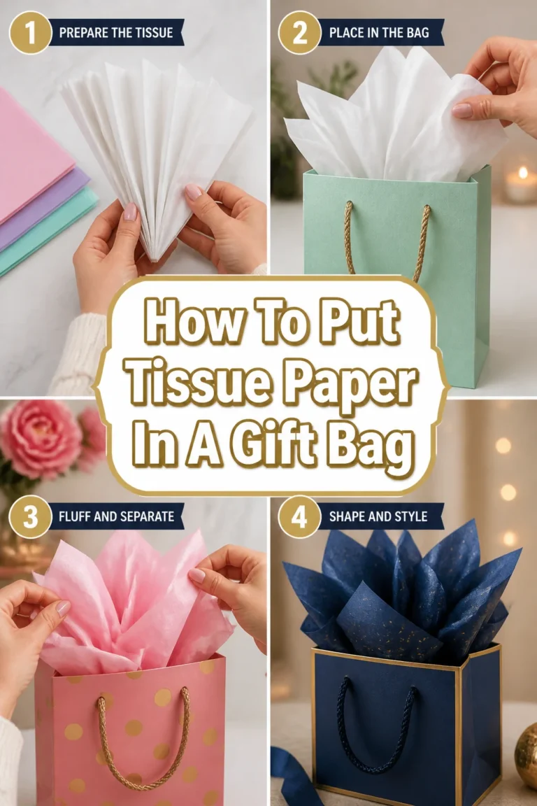 How To Put Tissue Paper In A Gift Bag
