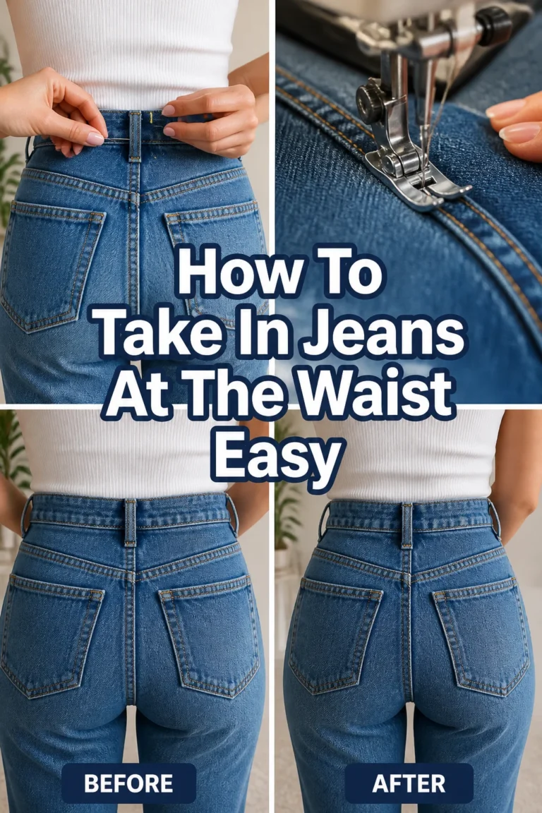 👖 How To Take In Jeans At The Waist Easy
