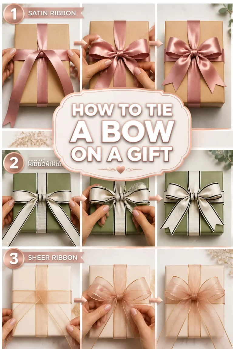 🎁 How To Tie A Bow On A Gift