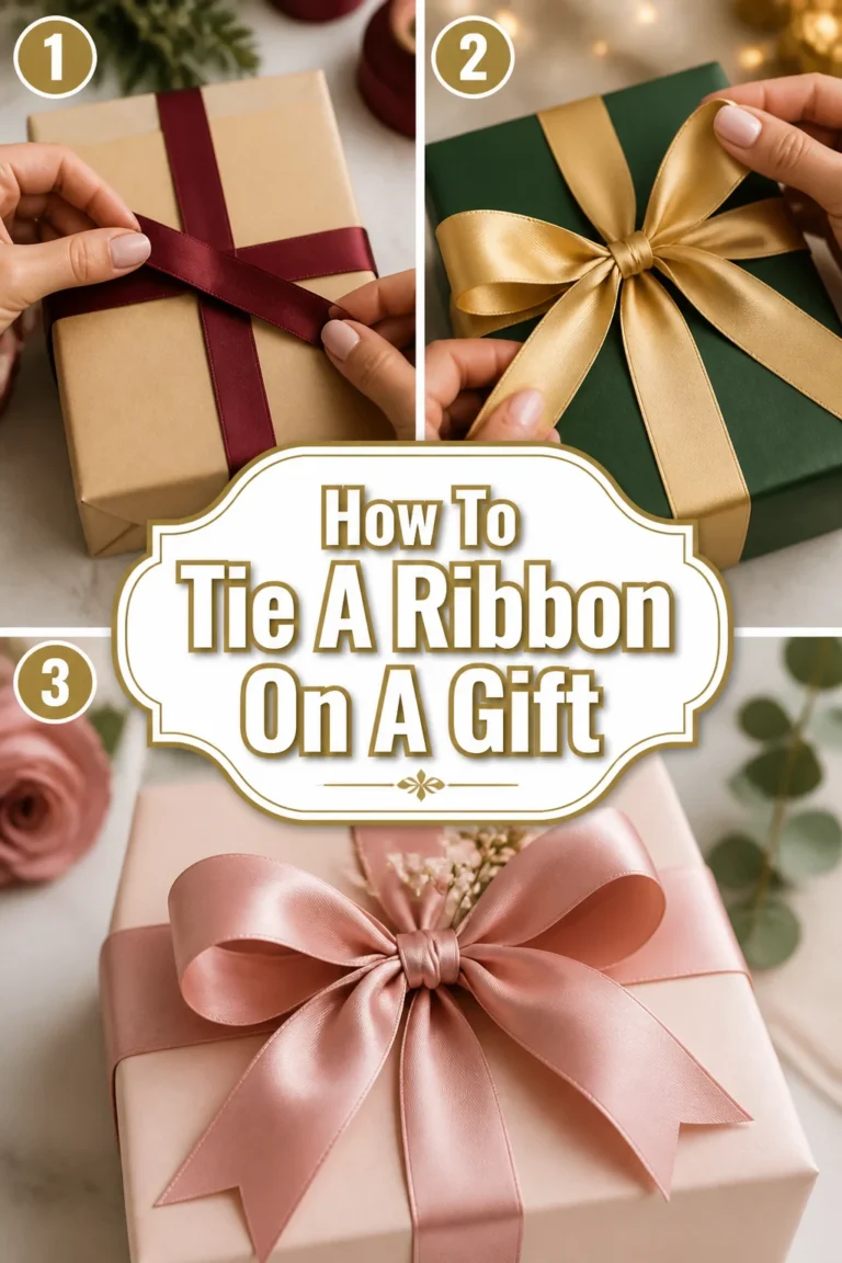 🎁 How To Tie A Ribbon On A Gift
