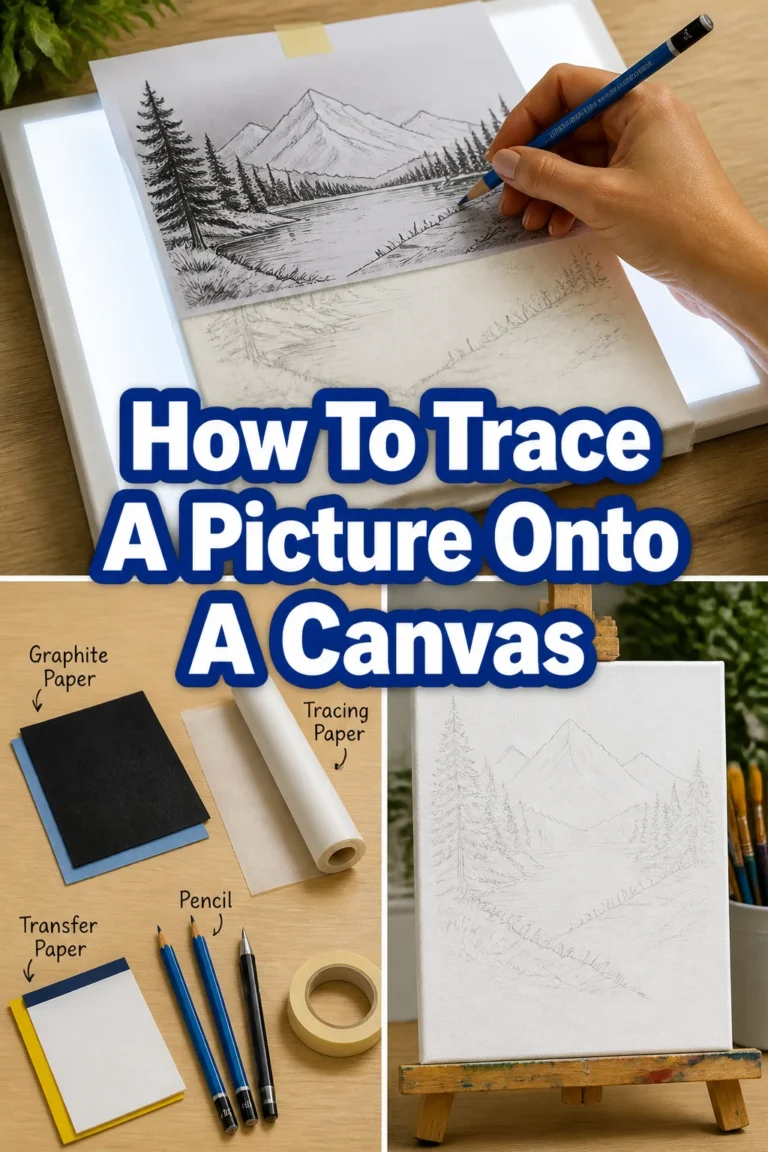 ✏️ How To Trace A Picture Onto A Canvas