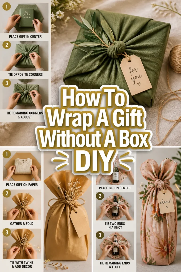 🎁 How To Wrap A Gift Without A Box DIY