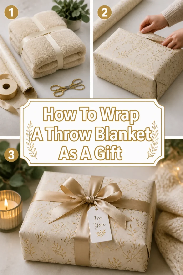 🎁 How To Wrap A Throw Blanket As A Gift