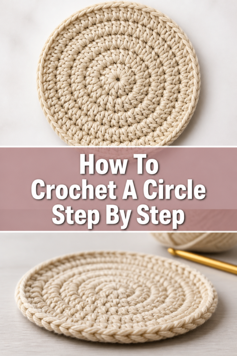 🧶 How To Crochet A Circle Step By Step