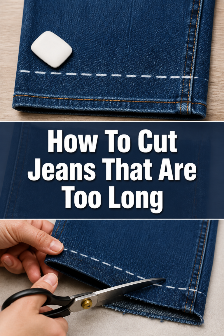 👖 How To Cut Jeans That Are Too Long
