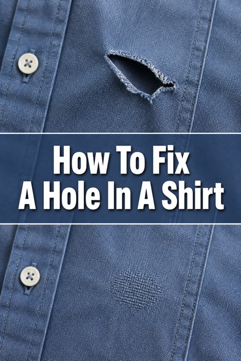 🧵 How To Fix A Hole In A Shirt