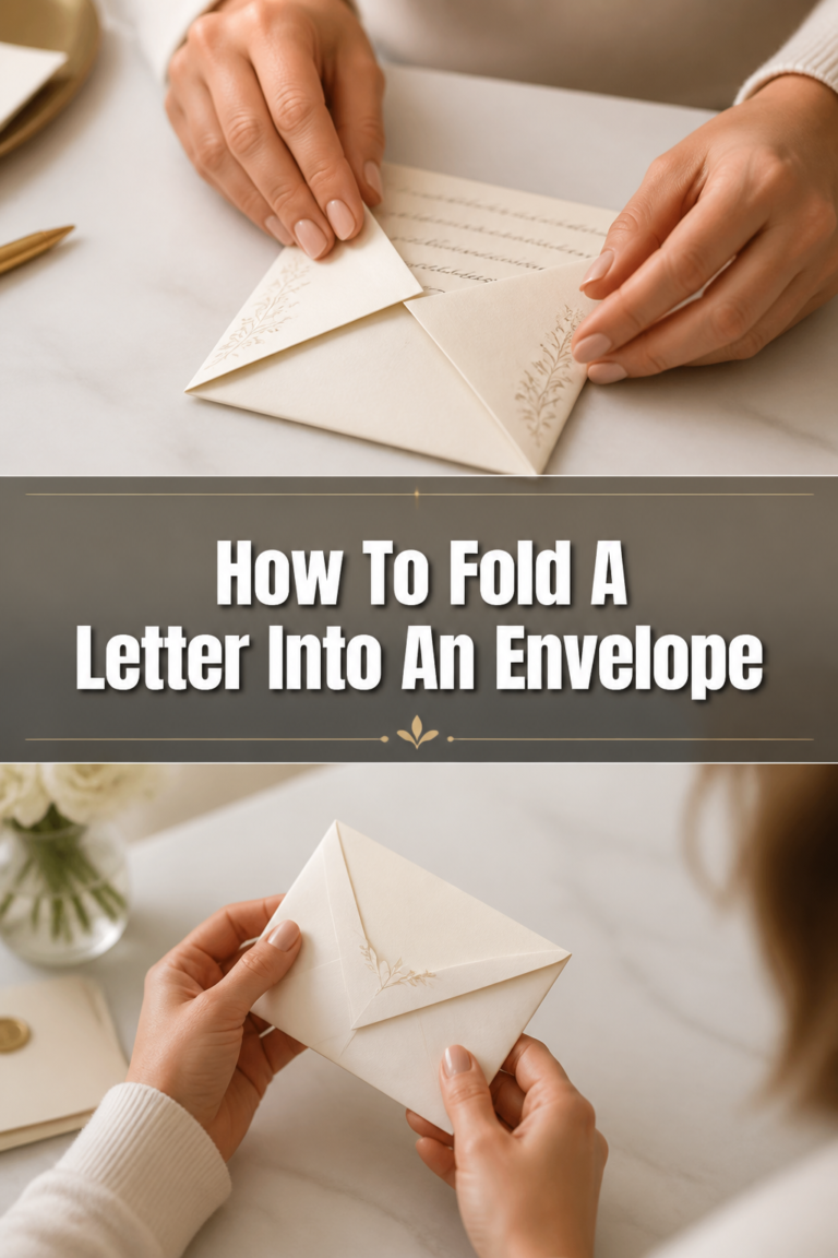 ✉️ How To Fold A Letter Into An Envelope