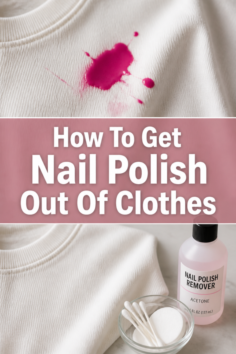 💅 How To Get Nail Polish Out Of Clothes