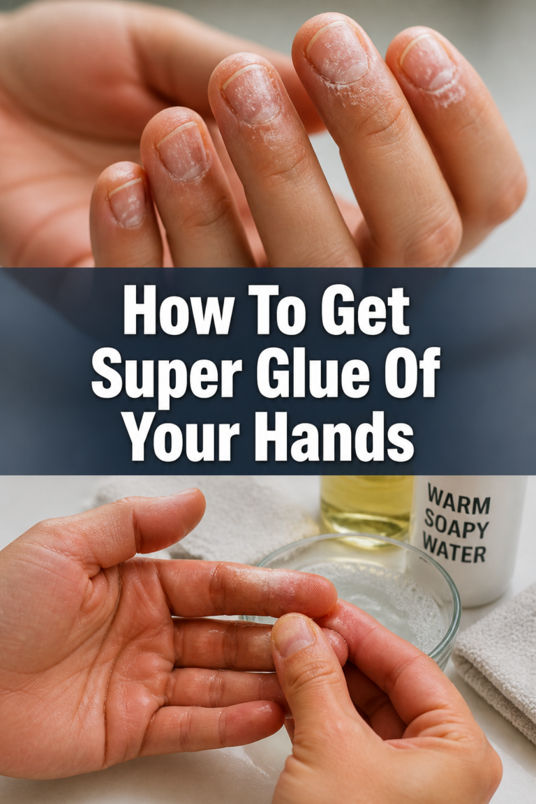 👋 How To Get Super Glue Of Your Hands