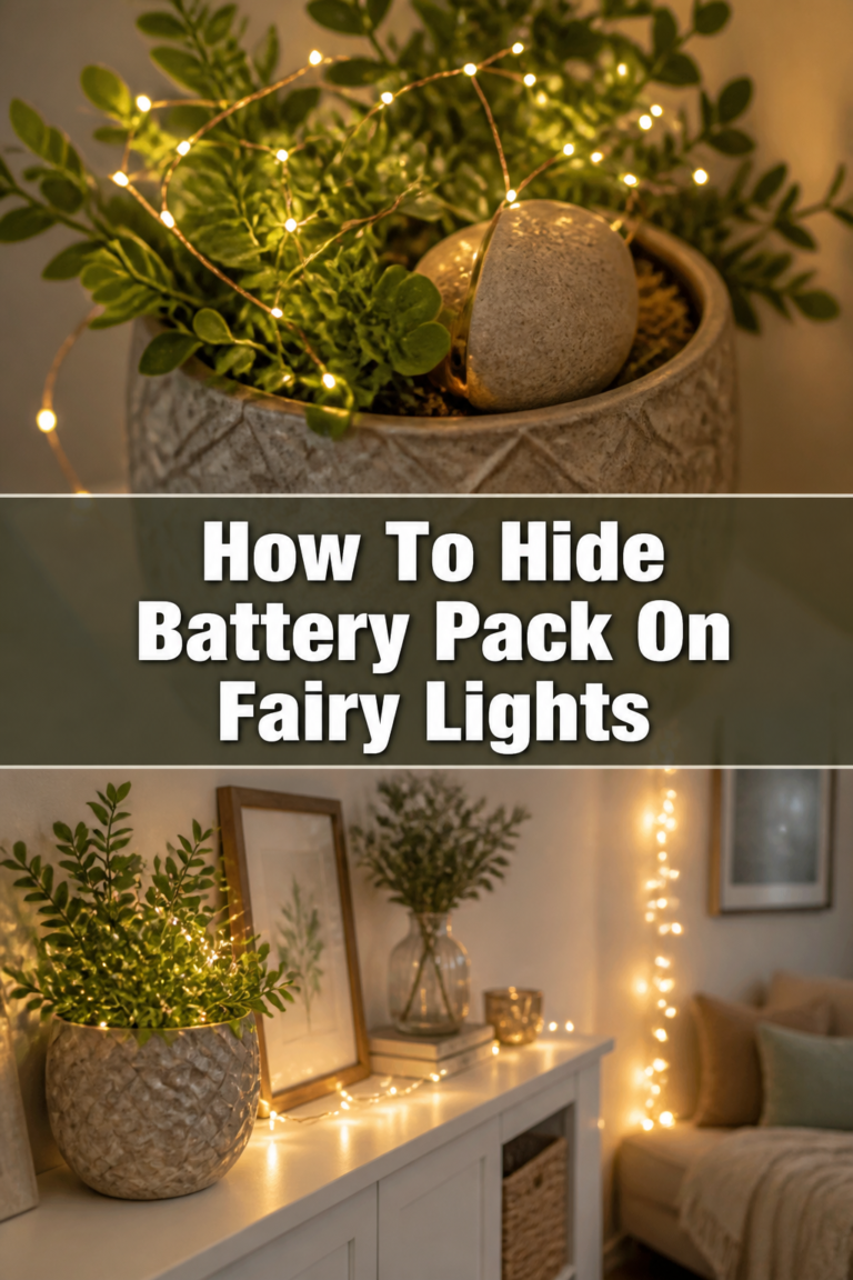✨ How To Hide Battery Pack On Fairy Lights