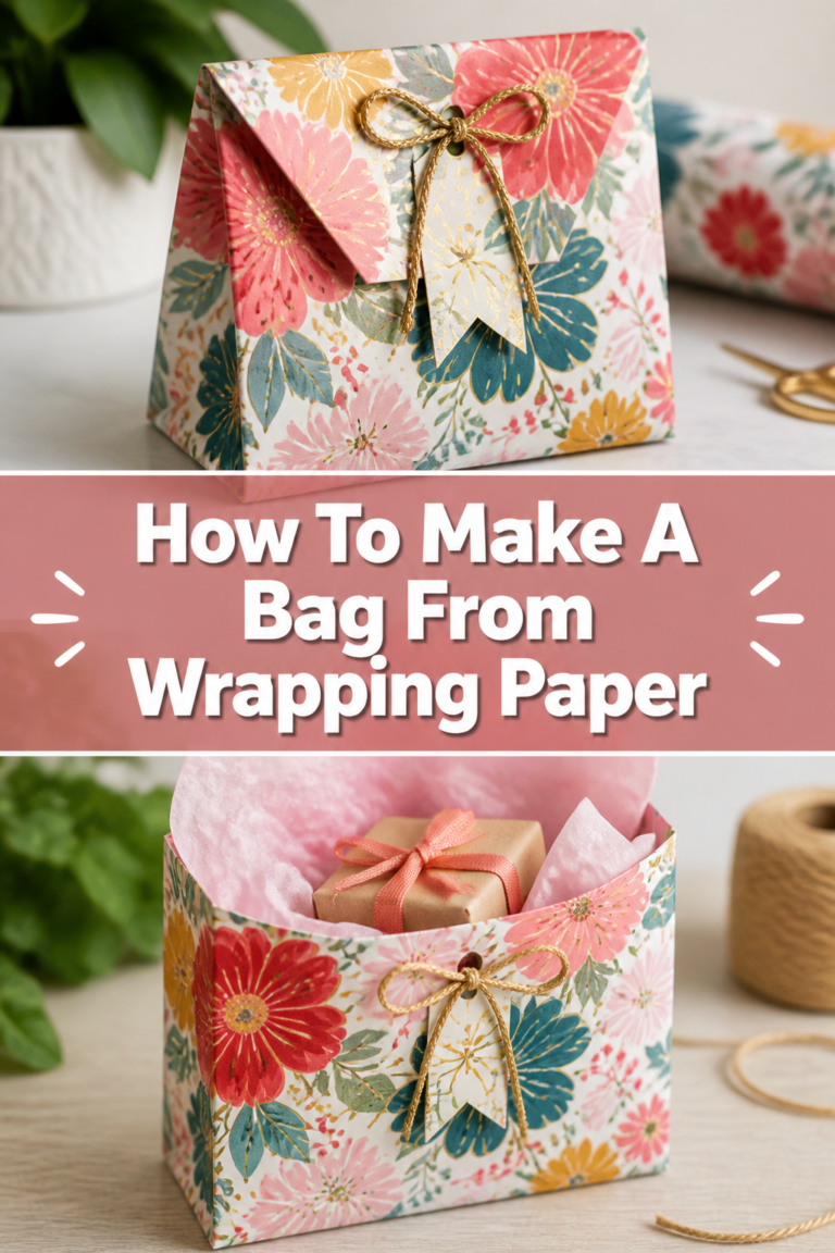 🎁 How To Make A Bag From Wrapping Paper