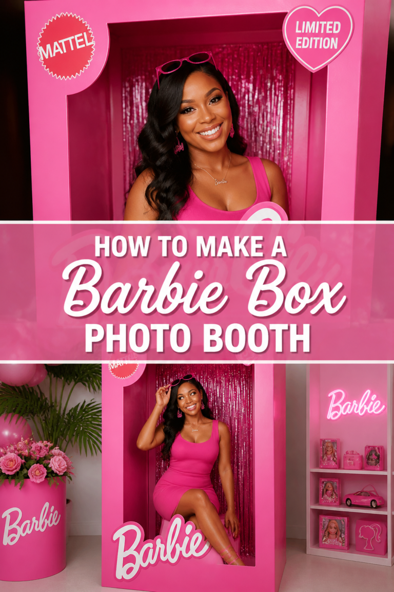 💖 How To Make A Barbie Box Photo Booth
