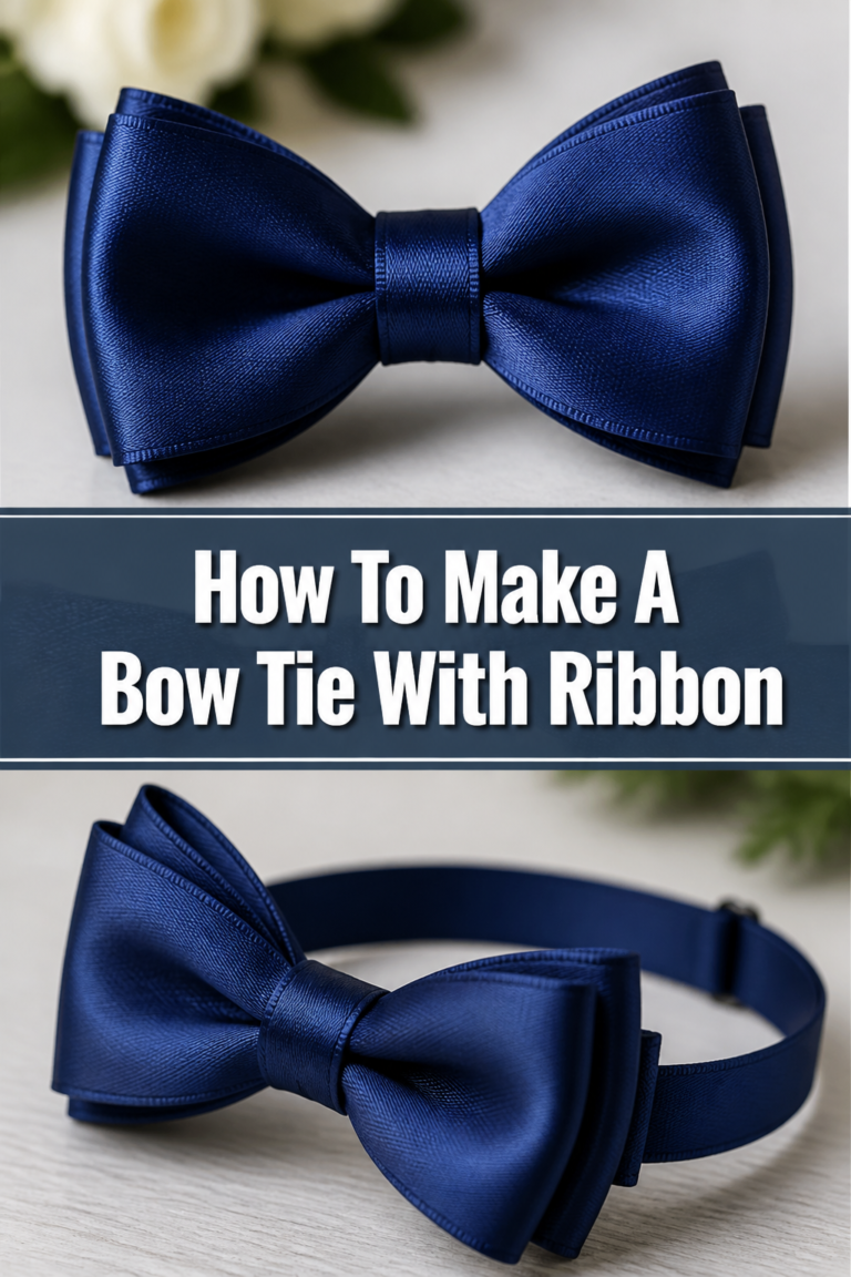 🎀 How To Make A Bow Tie With Ribbon