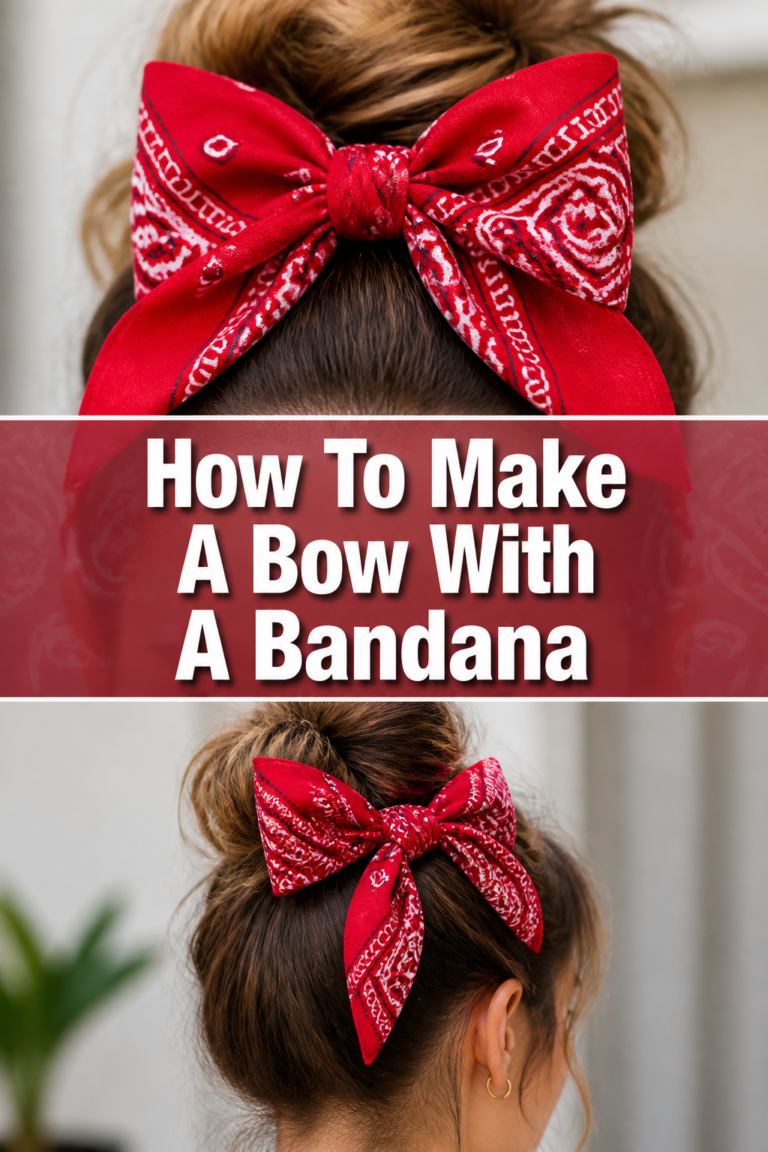 🎀 How To Make A Bow With A Bandana