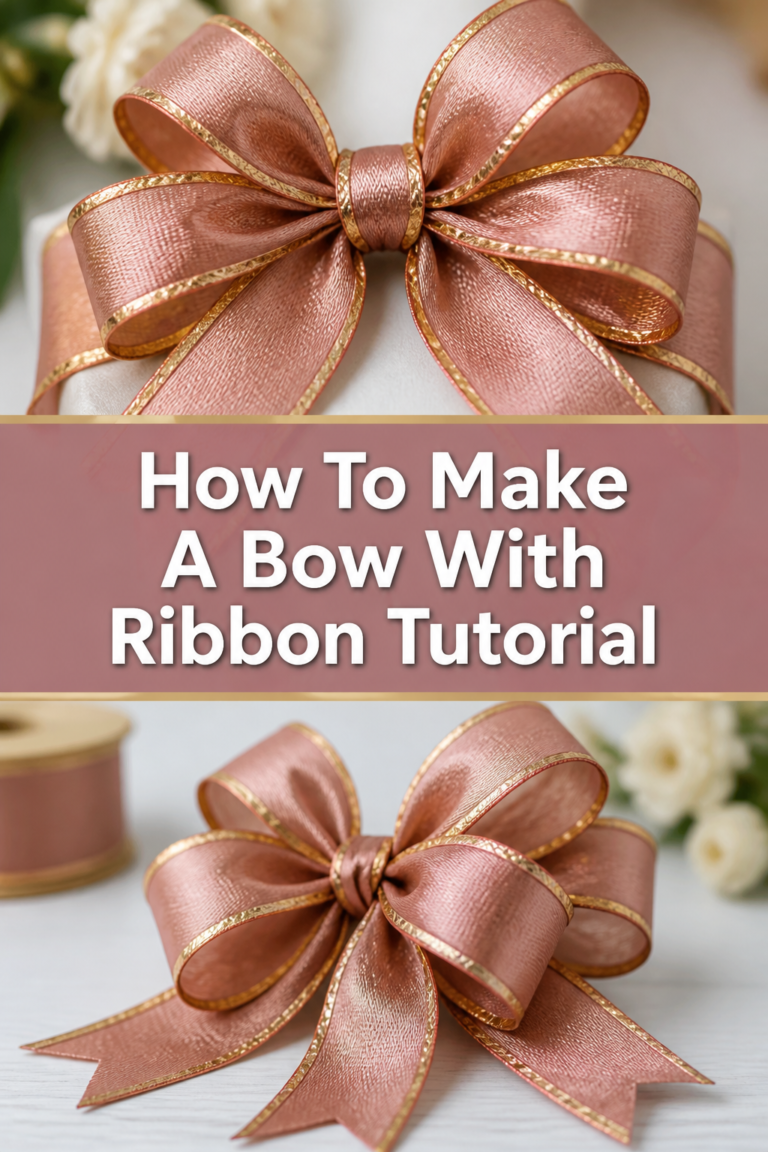 🎀 How To Make A Bow With Ribbon Tutorial