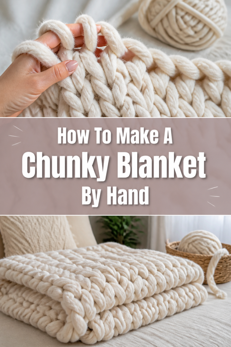 🧶 How To Make A Chunky Blanket By Hand
