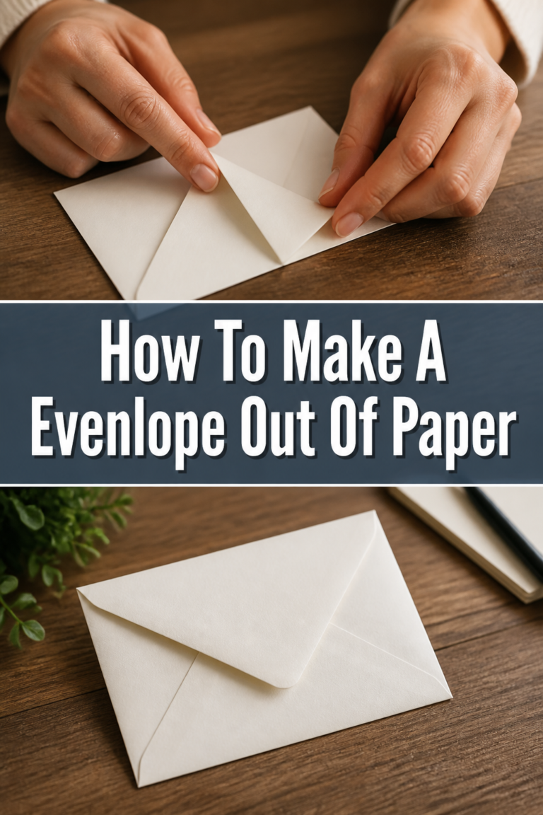 ✉️ How To Make A Evenlope Out Of Paper