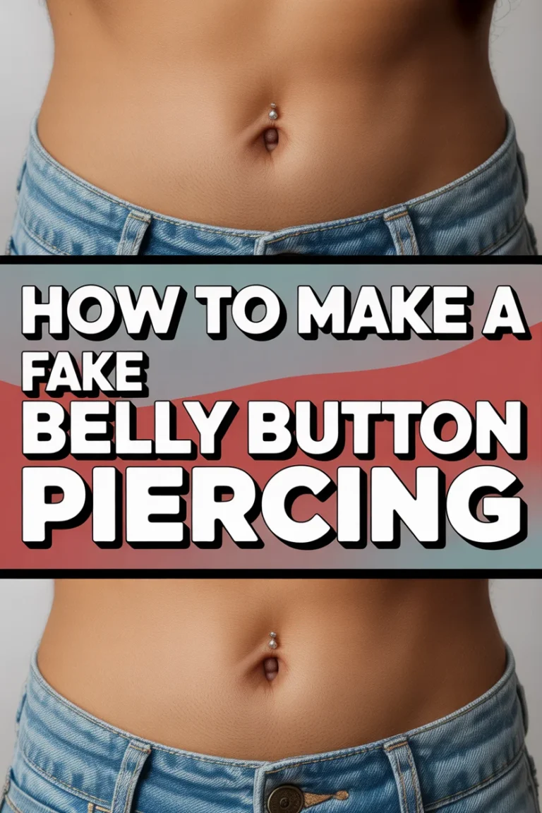 ✨ How To Make A Fake Belly Button Piercing